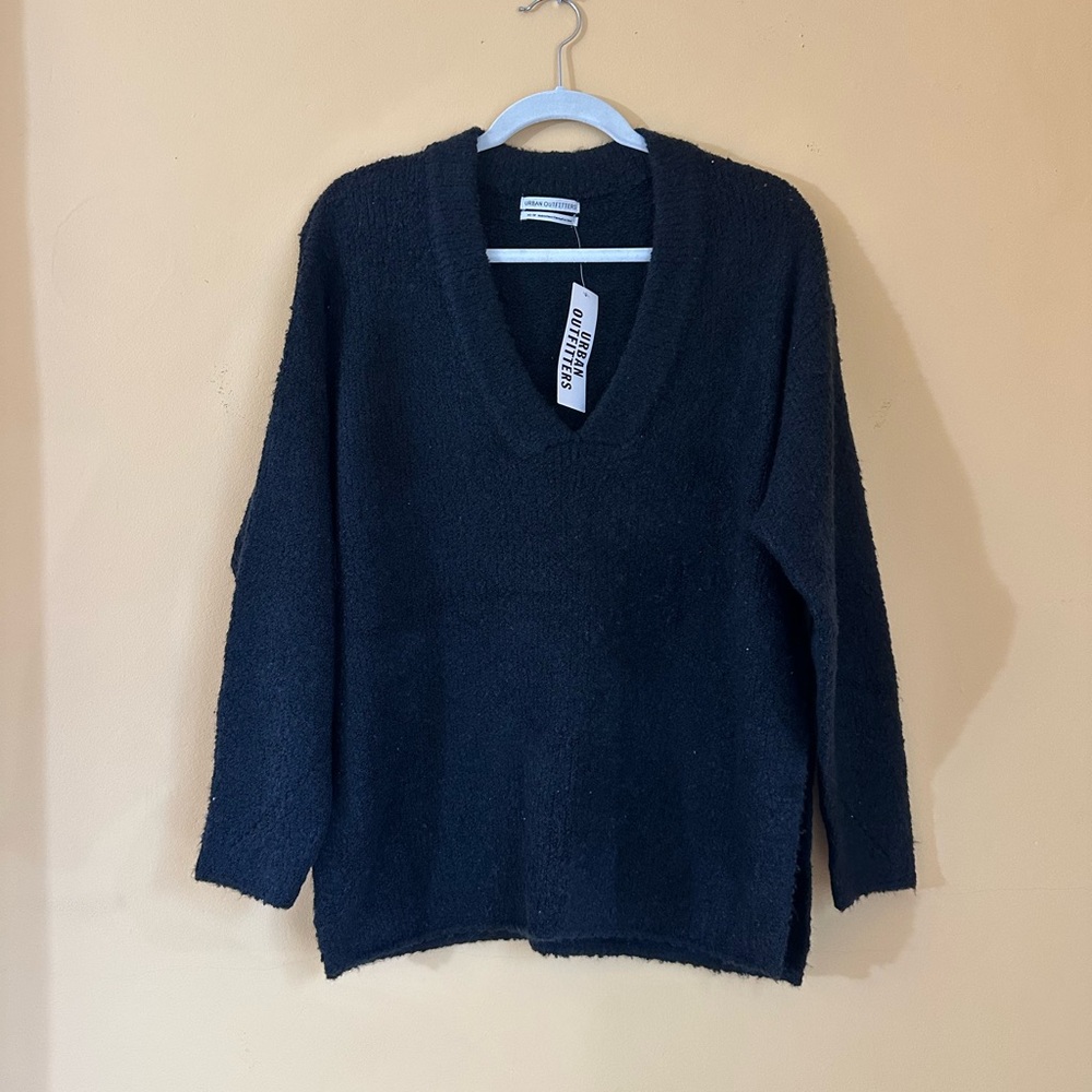 Urban Outfitters Black V-Neck Sweater